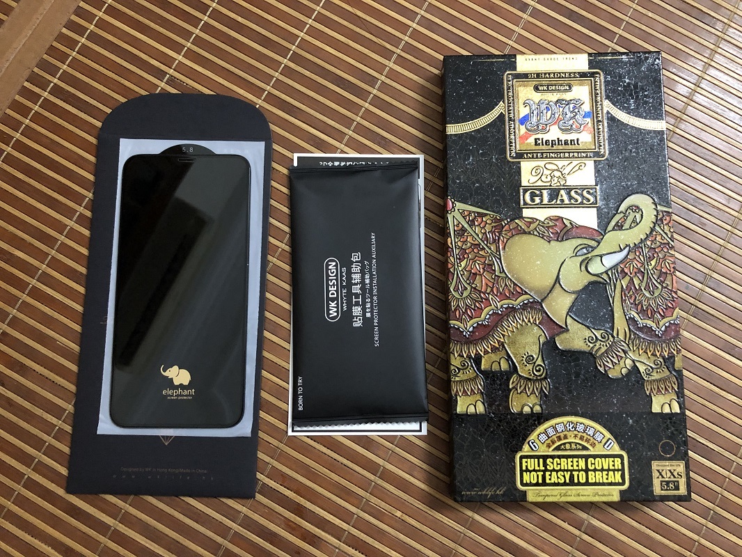 Cường Lực Cho iPhone 7Plus/8 Plus WK Elephant 3D Bảo Vệ Toàn Diện - Siêu cứng ; Chống bám vân tay - TRẮNG - Hàng chính hãng