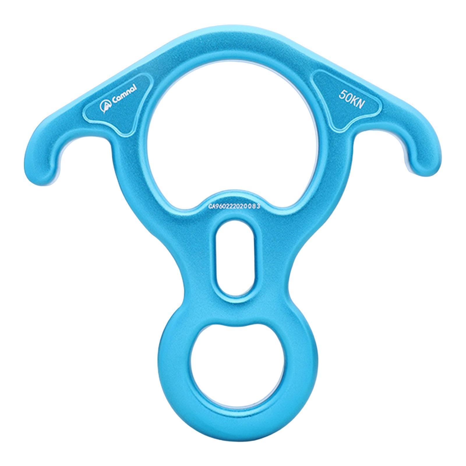 50kN Descender Aluminum Alloy Belay Device Downhill Equipment