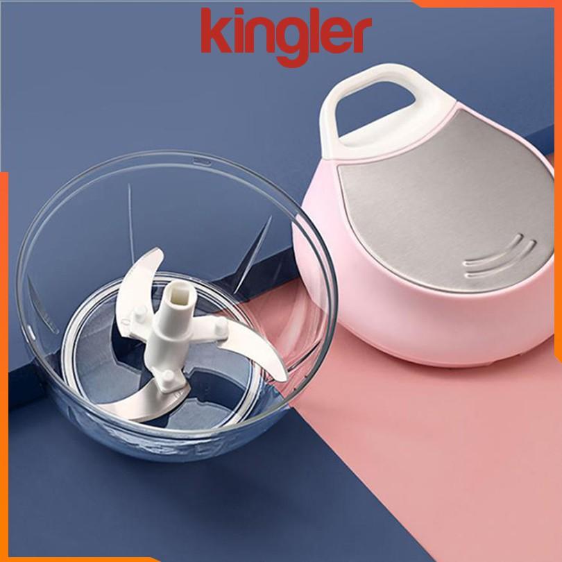 Máy Xay Đa Năng Kéo Tay, Máy Xay Mini, Xay Hành Tỏi, Rau Củ, Đồ Ăn Dặm Cho Bé, Xay Thịt. Kingler 5207