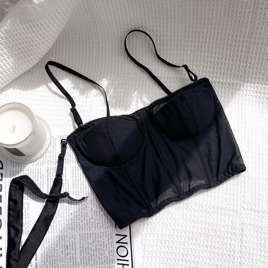 Áo Corset Quây Ngang Elexy Chống Tuột, Kèm Dây Áo Lụa TOSON