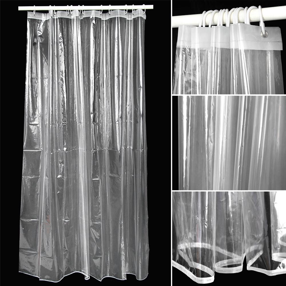 ☆YOLA☆ Bathroom Accessaries Home Decor Mildewproof Waterproof Transparent Shower Curtain