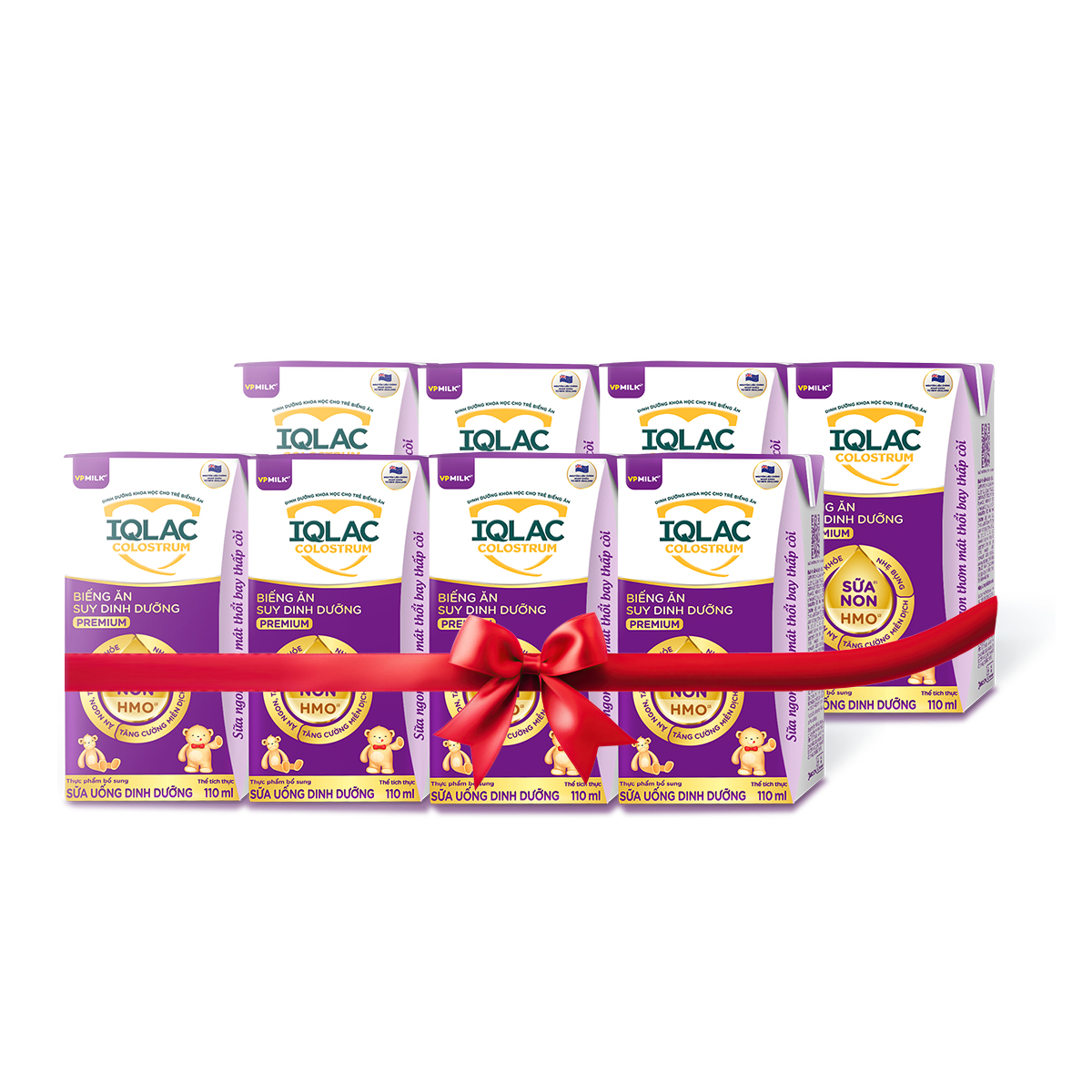 [HÀNG TẶNG 8 HỘP] Sữa bột pha sẵn VPMilk IQLac Colostrum biếng ăn, suy dinh dưỡng Premium 110ml