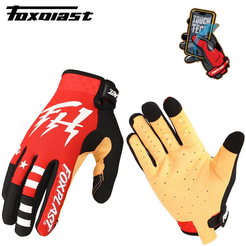 2021 FOXPLAST Thoáng Khí MX Cảo Tháo Găng Tay Xe Đạp Găng Tay MTB Bụi Bẩn Xe Đạp Găng Tay Moto Đua Xe Thể Thao Găng Tay Xe Máy