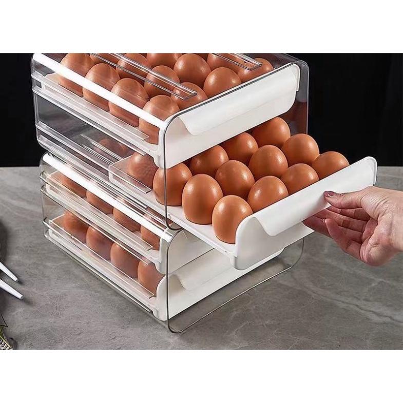 Khay Đựng Trứng- Khay Đựng Trứng 2 Tầng 32 Ô Tiện Dụng #HCM