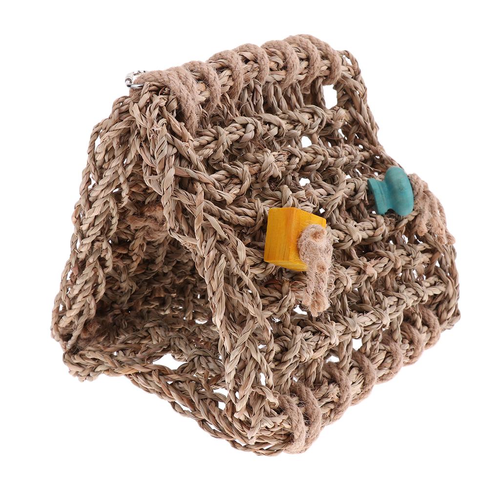 Bird Hammock Hanging Snuggle Cave Hamster Hut Bird Parrot Hideaway Toys S