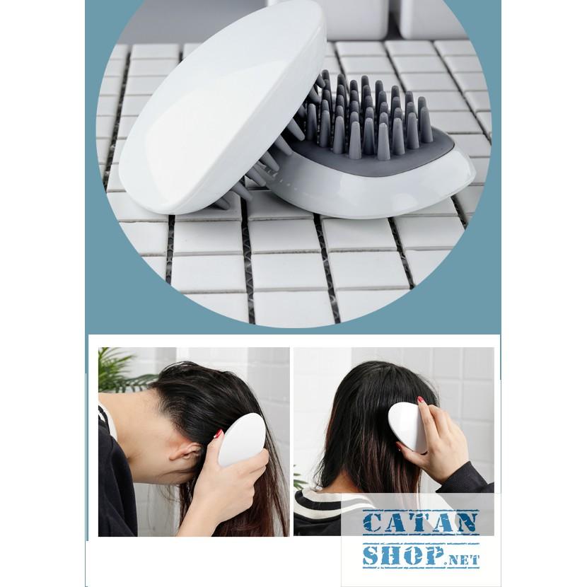 Lược Gội Đầu Massage Silicon