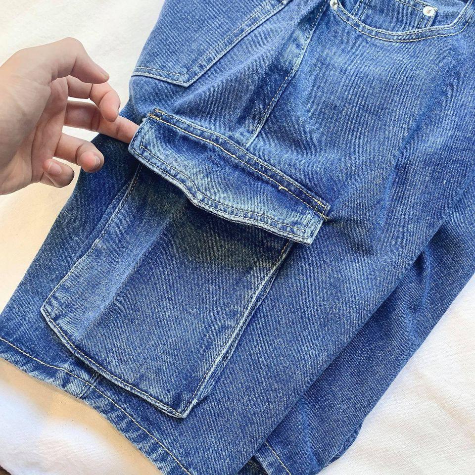 Quần Short jean nam xanh đậm 6512