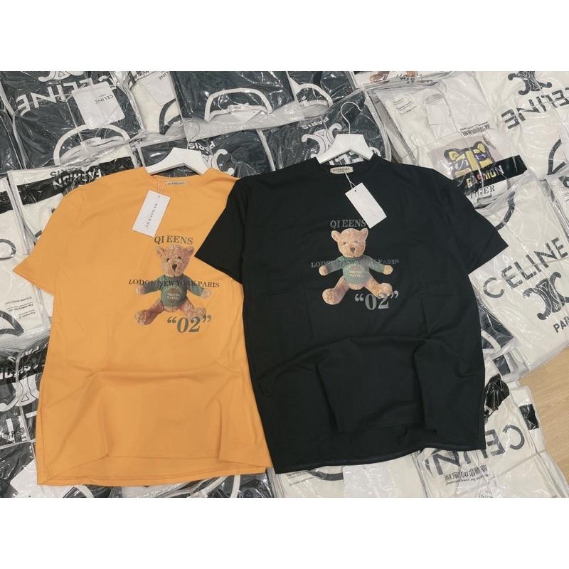 Áo Thun Gấu Siêu Cute Chất Cotton Mềm Mịn,Siêu Mát,Thấm Hút Mồ Hôi