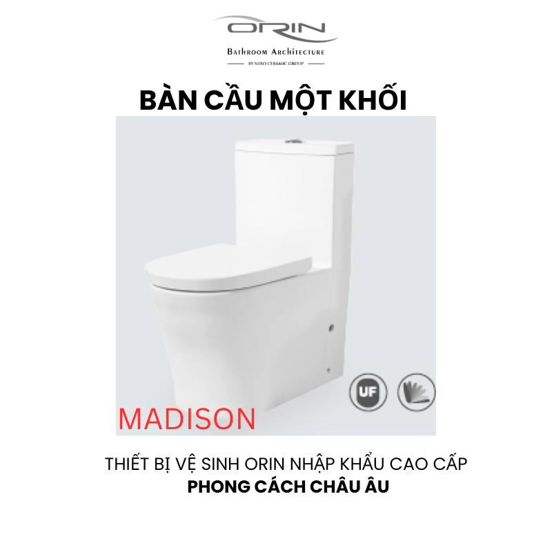 Bàn Cầu một khối nhập khẩu ORIN Madison