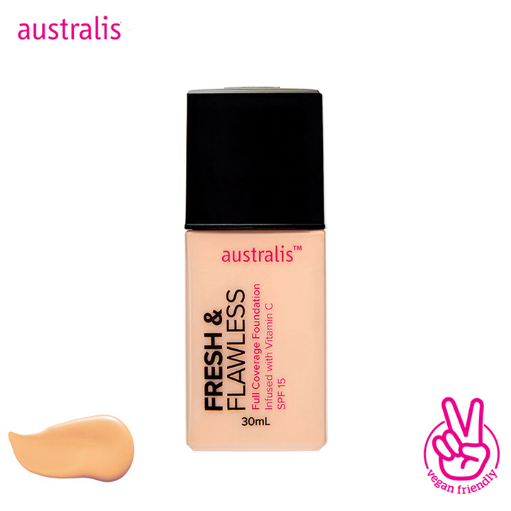 Kem Nền Australis Siêu Mỏng Nhẹ Fresh &amp; Flawless Foundation 30ml