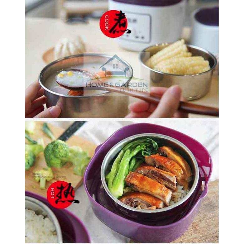 Hộp nấu và hâm nóng cơm lồng Inox 03 tầng
