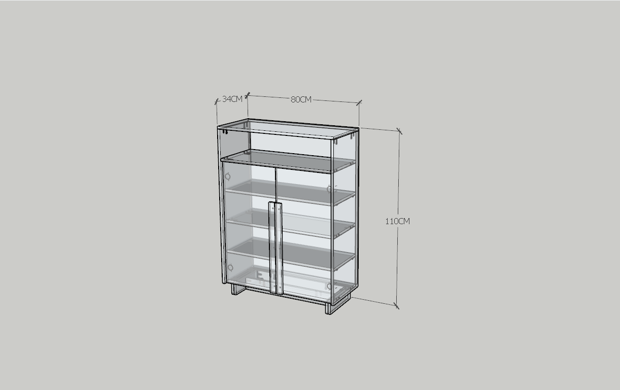 [Happy Home Furniture] MAVIS, Tủ đựng đồ 2 cánh mở, 80cm x 34cm x 110cm ( DxRxC), TCM_159