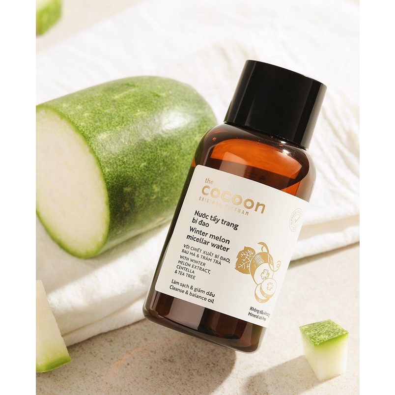 Nước Tẩy Trang Cocoon Bí Đao Làm Sạch & Giảm Dầu 140ml - Sản Phẩm Chính Hãng Tại Zitore