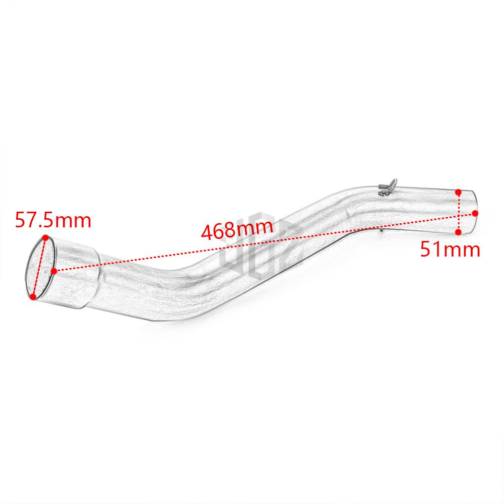Ống Xả Bằng Thép Không Gỉ Cho Xe Kawasaki Zx6R Zx-6R 2009 2010 2011 2012 2013 2014