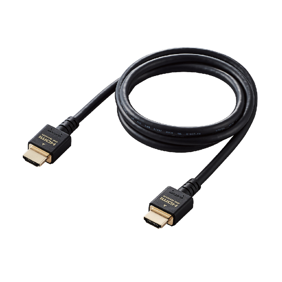 Cáp HDMI 8K HDR 48Gbps Dolby Vision ELECOM CAC-HD21E (1m) - Hàng chính hãng