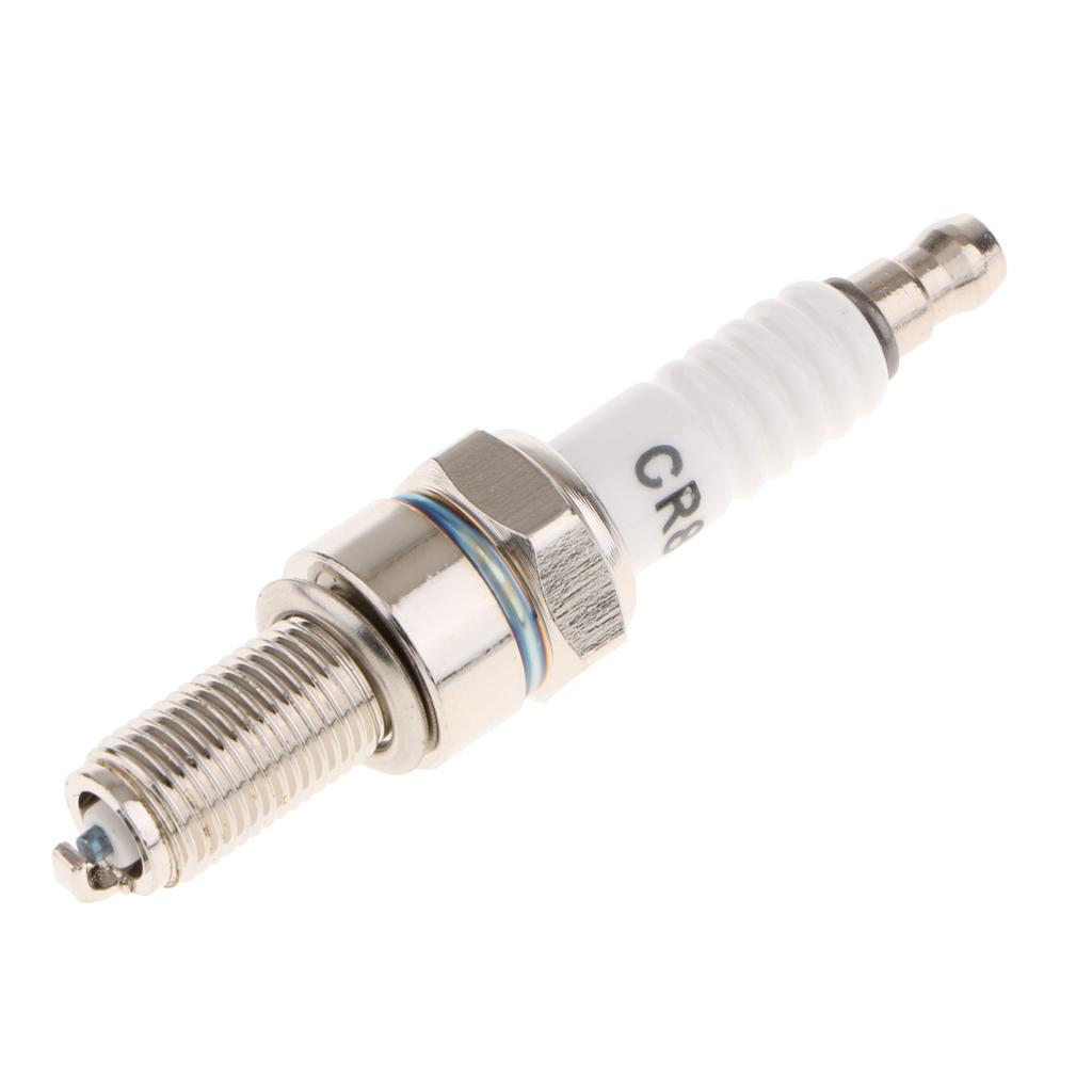 3X 4x motorcycle spark plug made of ceramic white color engine parts accessories