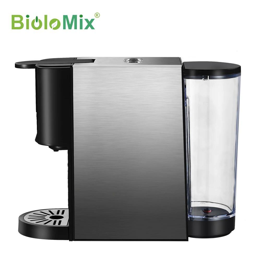 BioloMix Máy pha cafe Espresso 3 trong 1 19Bar 1450W Máy pha cafe viên nén phù hợp với Nespresso Dolce Gusto và Bột cafe