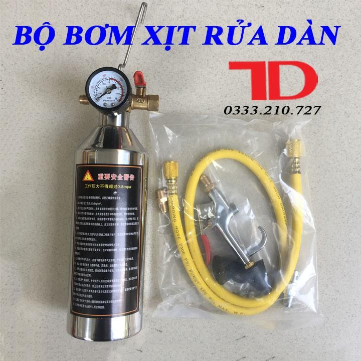 Bộ bơm xịt rửa dàn ô tô, Sục rửa giàn máy lạnh ô tô - Vật Tư Điện Lạnh Ô Tô Thuận Dung