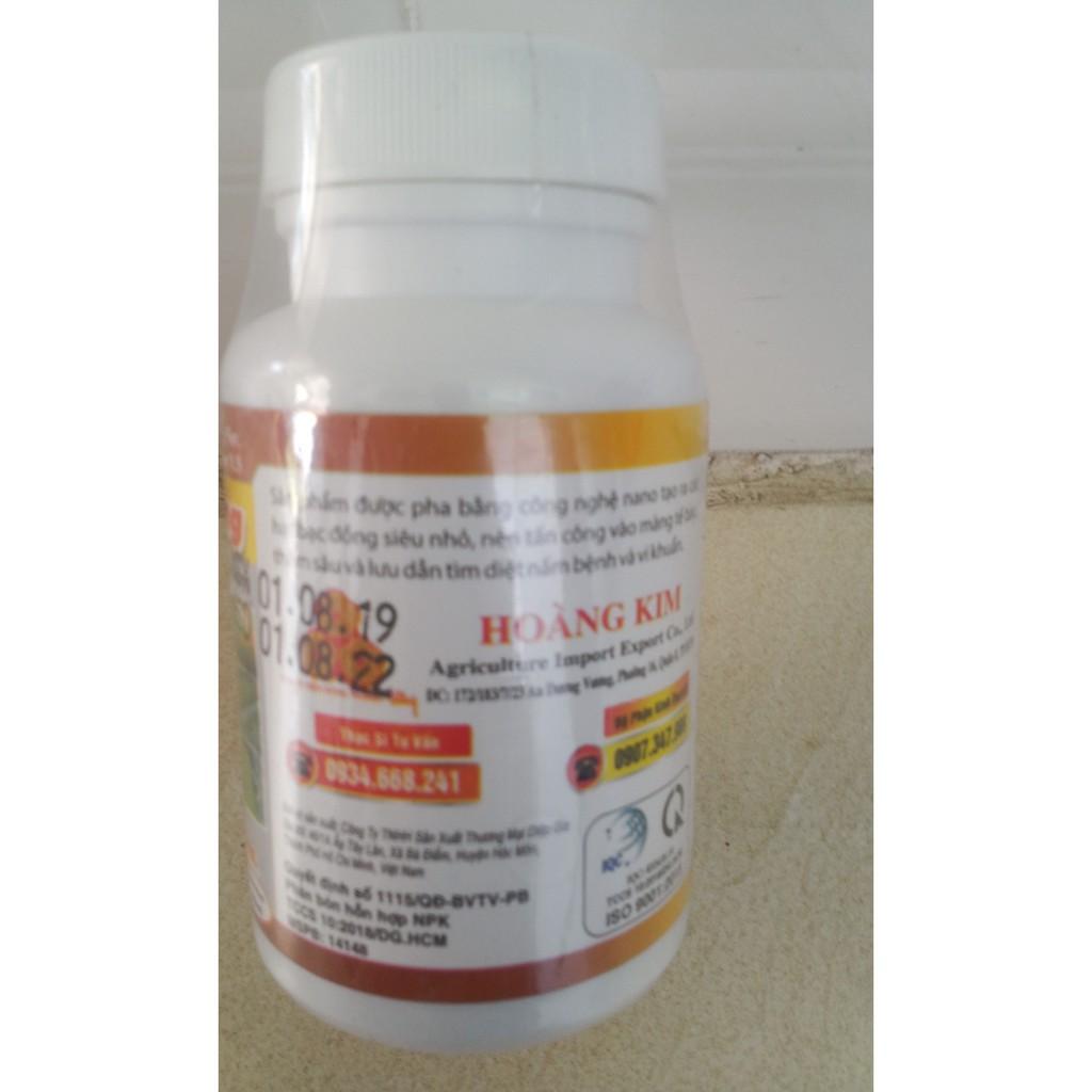 Phân bón lá NANO BẠC ĐỒNG trị NẤM BỆNH, VI KHUẨN cây trồng chai 100ml