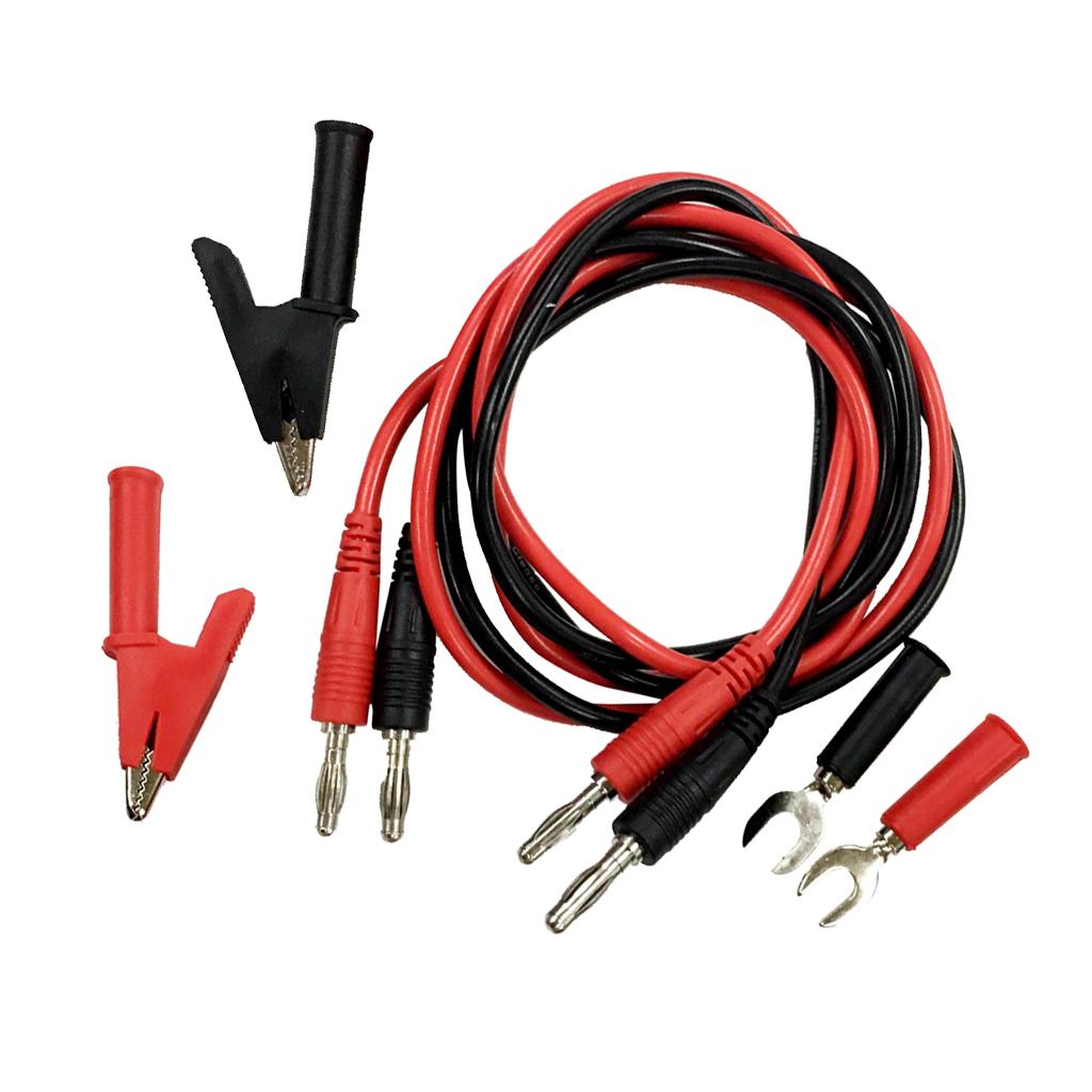 4mm Chuối Cắm Thử Dẫn Với Kẹp Cá Sấu Và Spade Ổ