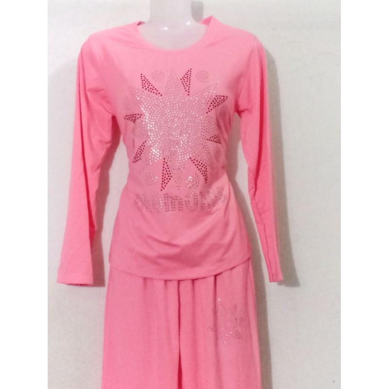 Bộ Thun Cotton Ép Đá Dài Tay Dài size L