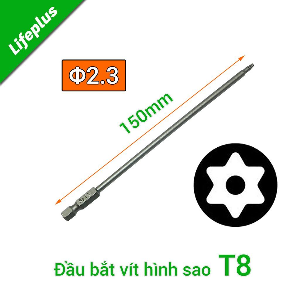 Đầu bắt vít hình sao dài 150mm chuôi lục