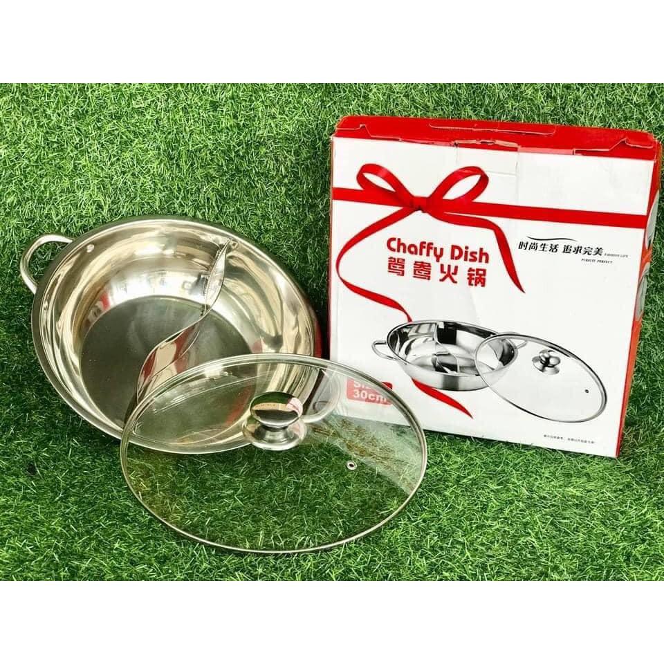 NỒI LẨU INOX 2 NGĂN CAO CẤP