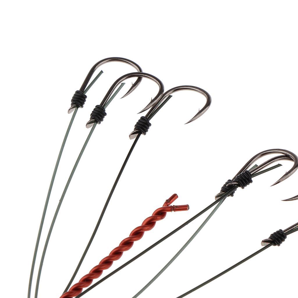 High Carbon Steel Fishing Hook Fishhooks with 12pcs Hooks 5