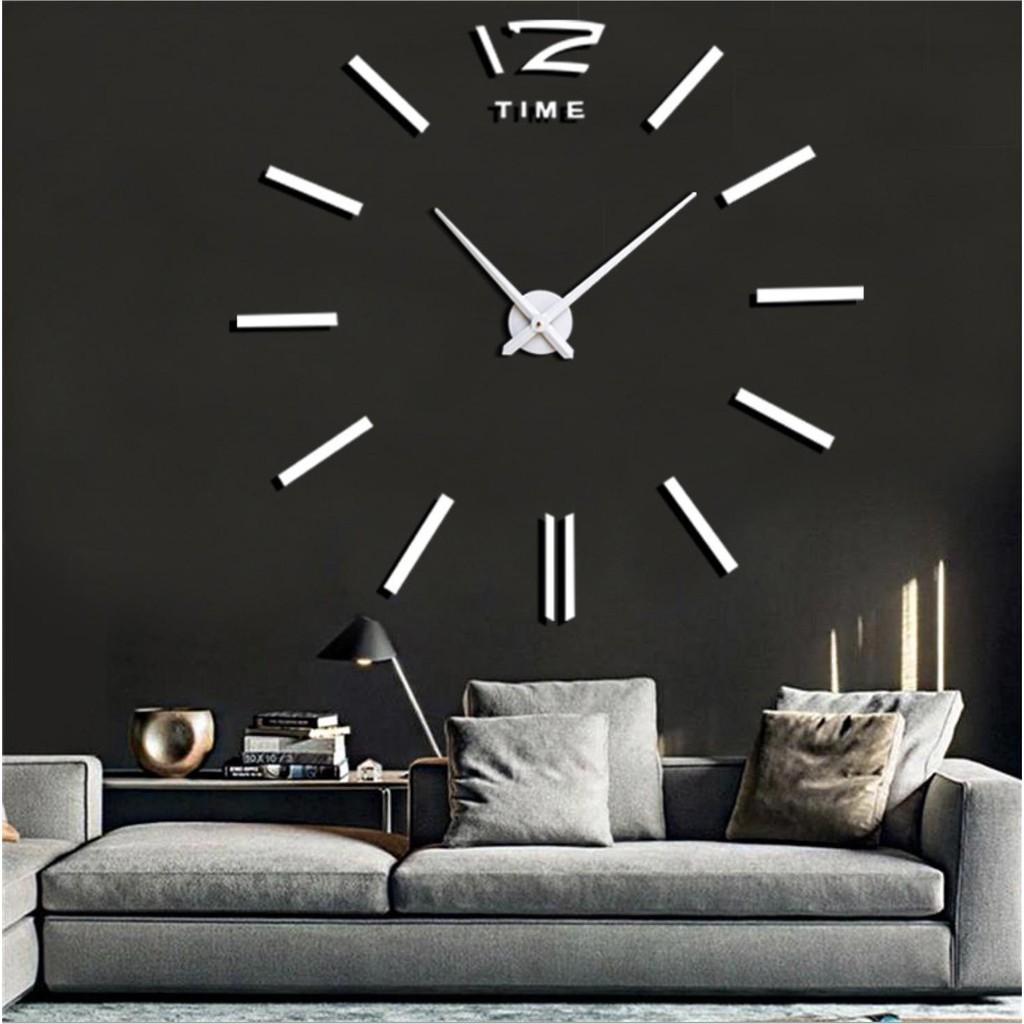 Đồng hồ dán tường trang trí Mirror Clock 12 European - Gia dụng SG