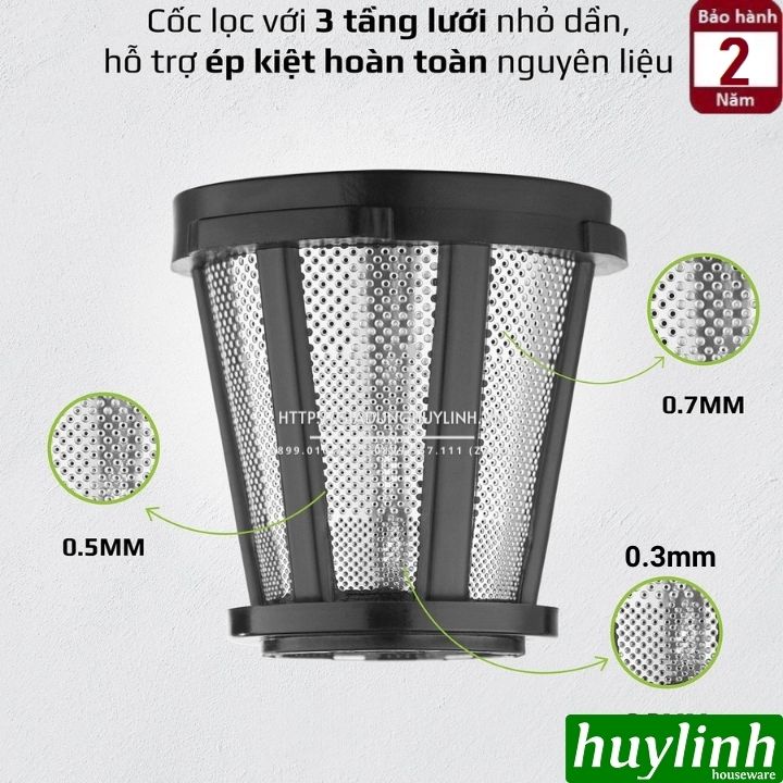 Máy ép chậm trục ngang Olivo SJ22 - 150W - Tặng công thức ép - Hàng chính hãng