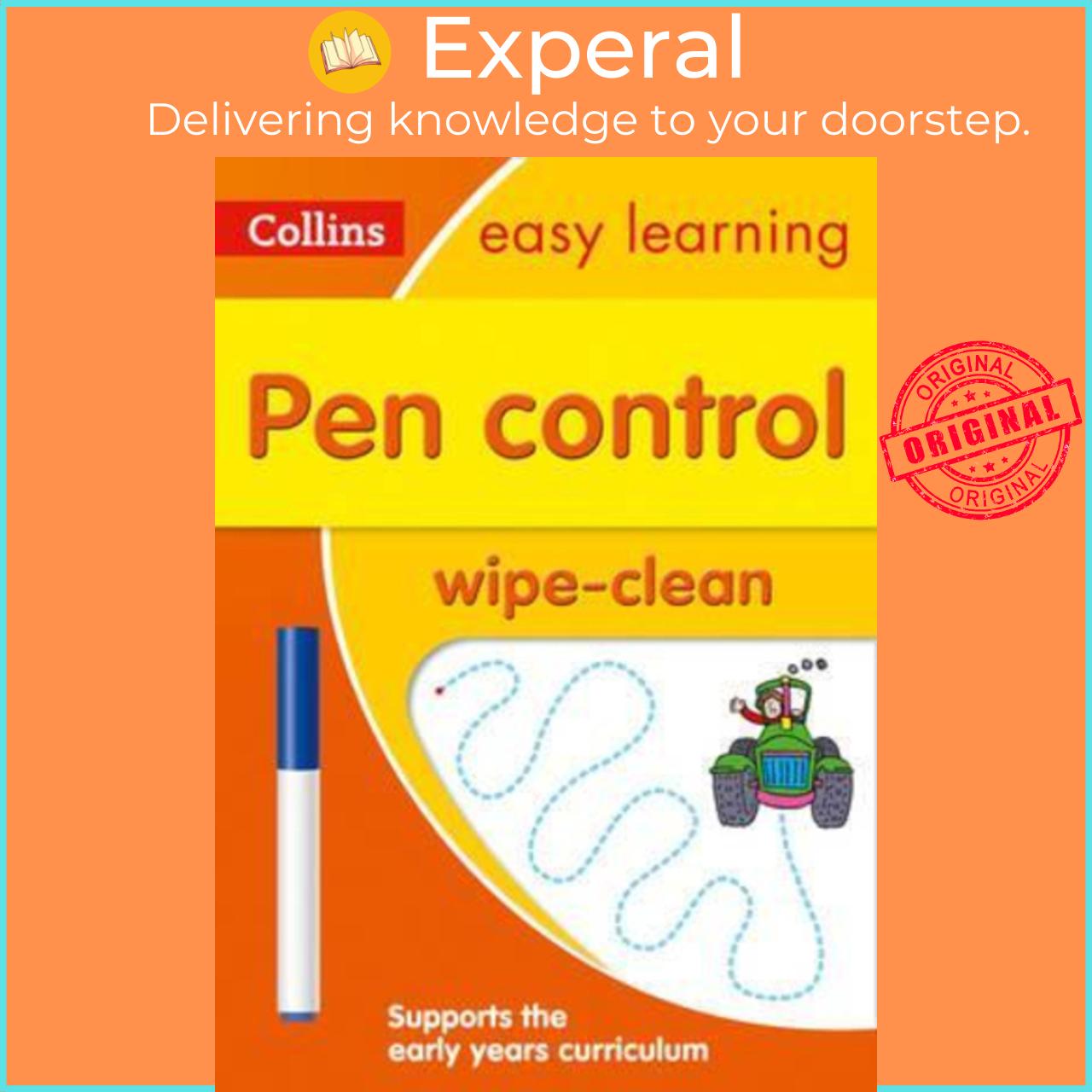 Hình ảnh Sách - Pen Control Age 3-5 Wipe Clean Activity Book : Reception English by Collins Easy Learning (UK edition, paperback)