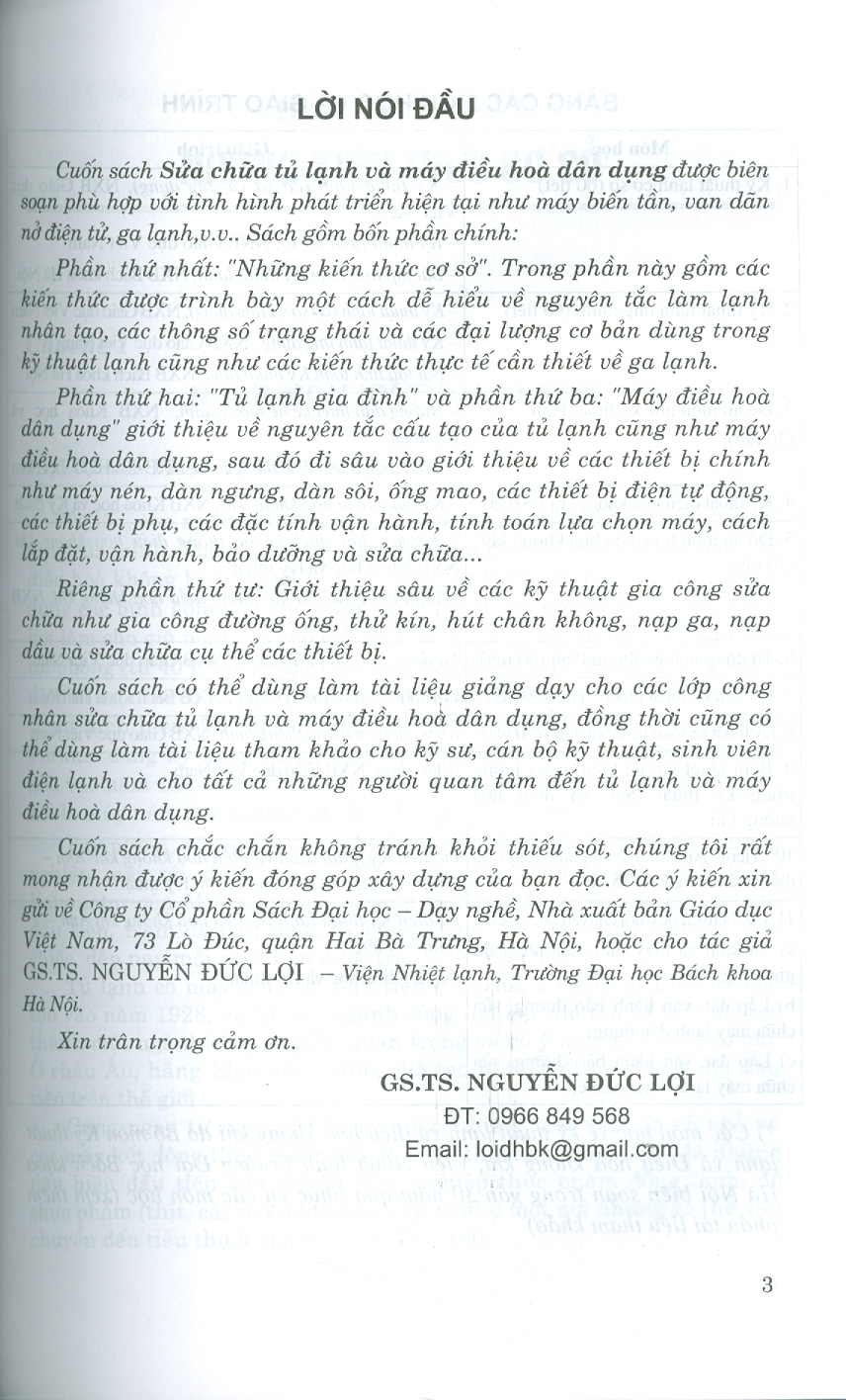 Sửa Chữa Tủ Lạnh Và Máy Điều Hòa Dân Dụng (Tái bản lần thứ nhất năm 2024) - Nguyễn Đức Lợi