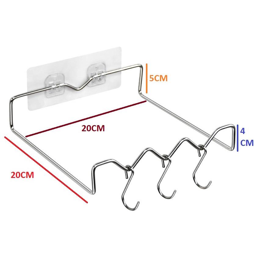 Móc treo , gác chậu nhà tắm chắc chắn có thể gấp lên khi không dùng (HSN