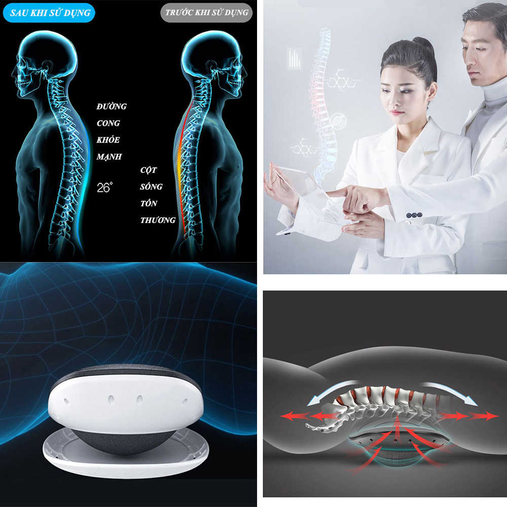Máy Massage Lưng - Cột Sống - V621 - Hỗ Trợ Giảm Đau Mỏi Tại Nhà - Quà tặng ý nghĩa cho người thân