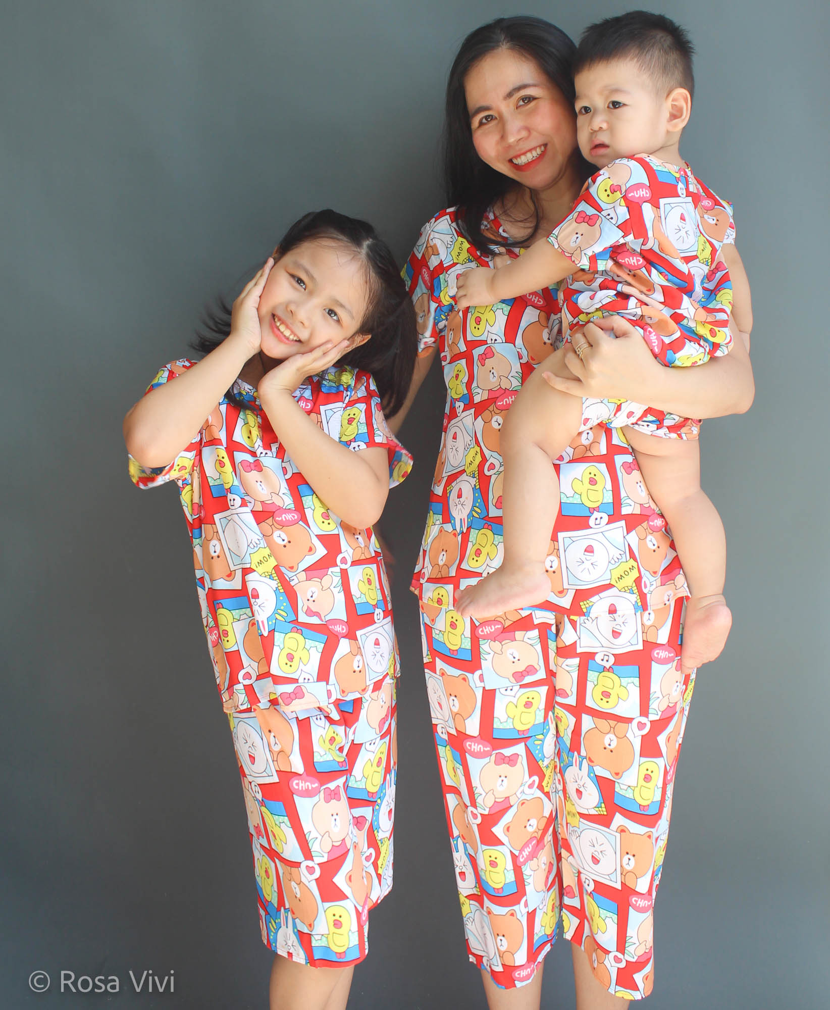Đồ bộ mặc nhà vải tole lanh thoáng mát nhiều mẫu mã và họa tiết xinh xắn