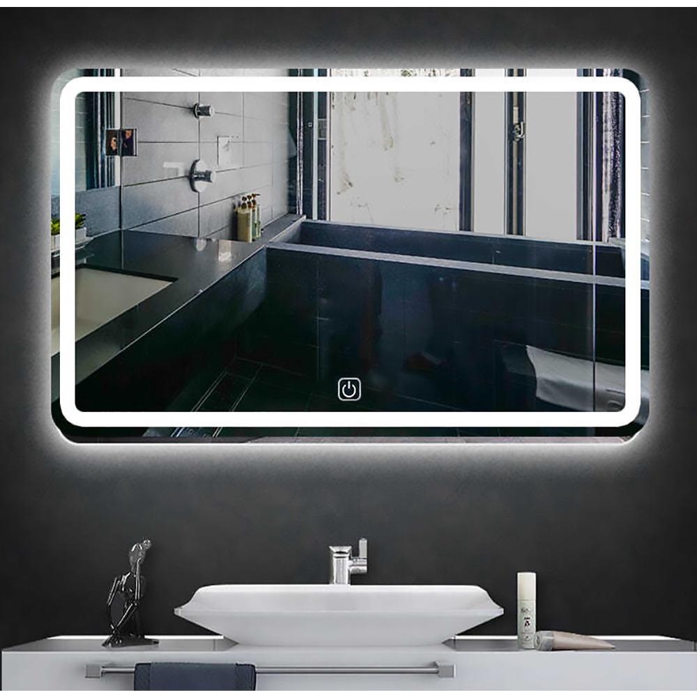 Gương treo tường đèn led cảm ứng cao cấp size 60x80 &amp; 50x70