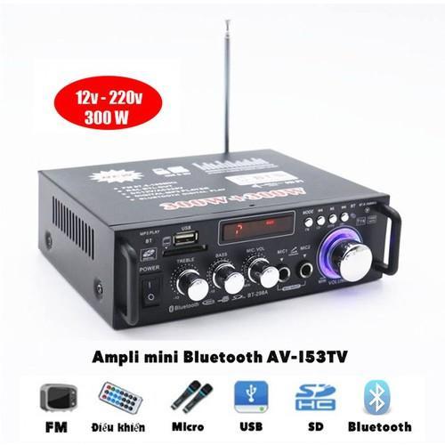 Ampli 12v, Amly mini Karaoke AV-153TV , Amply Hát Karaoke Gia Đình Amply Mini Gia Re