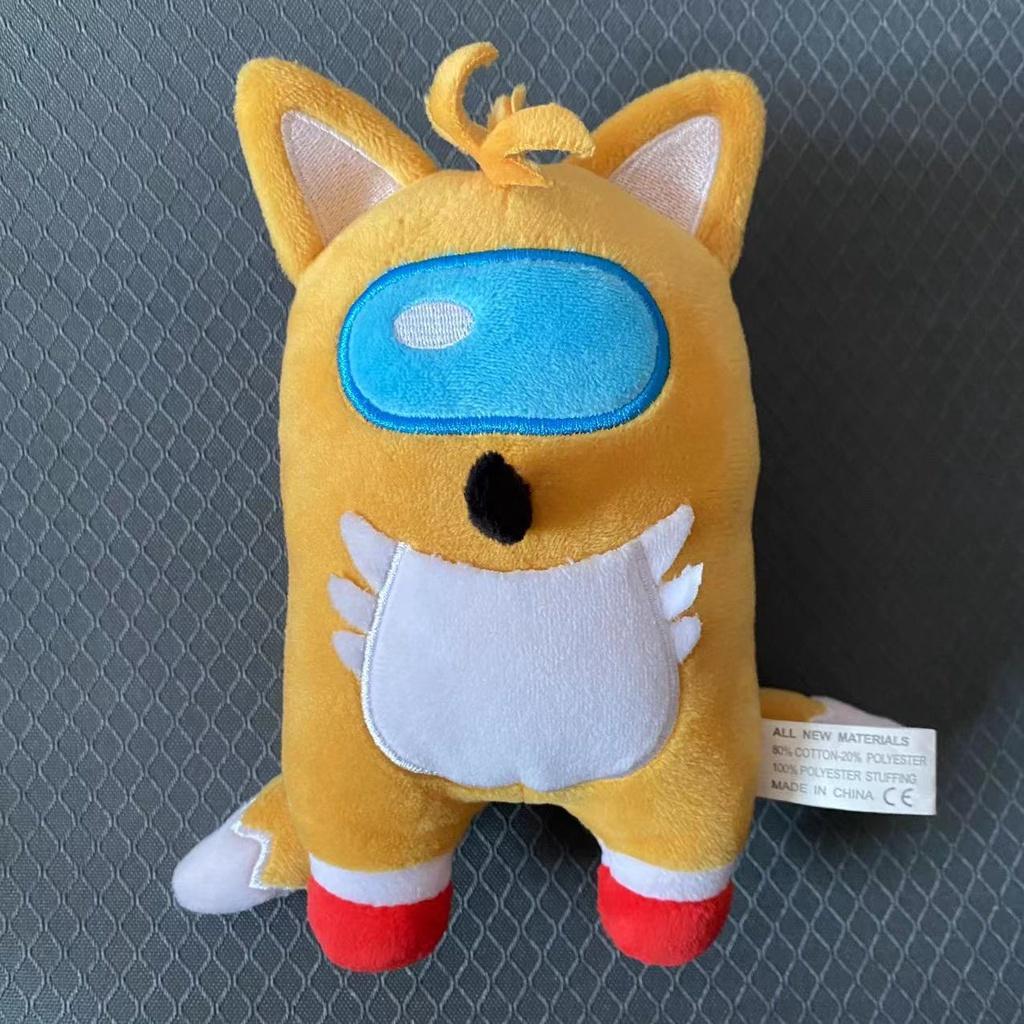 Móc Khóa Hình Nhím Sonic Among Us Nhồi Bông Bằng Cotton PP Mềm Dễ Thương