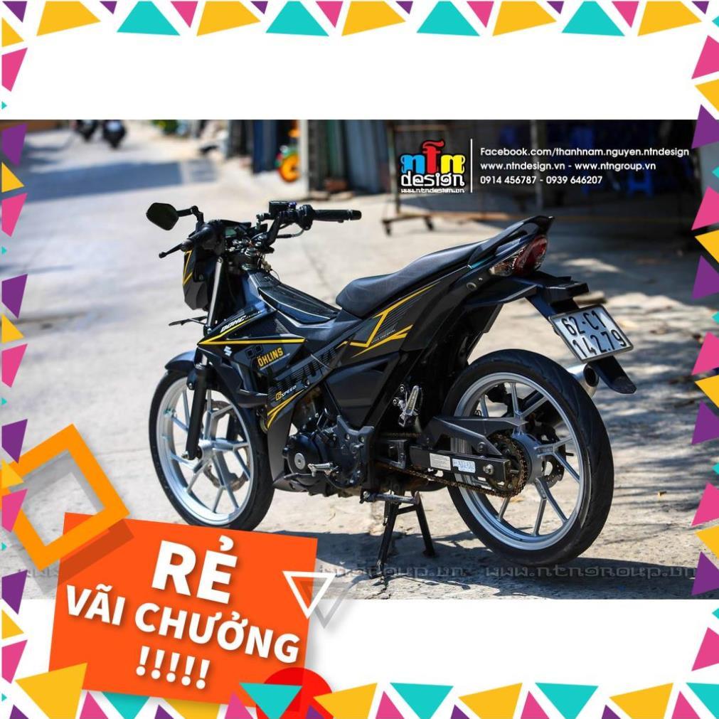 Tem Rời Raider FI Mẫu Xám Đen Vàng