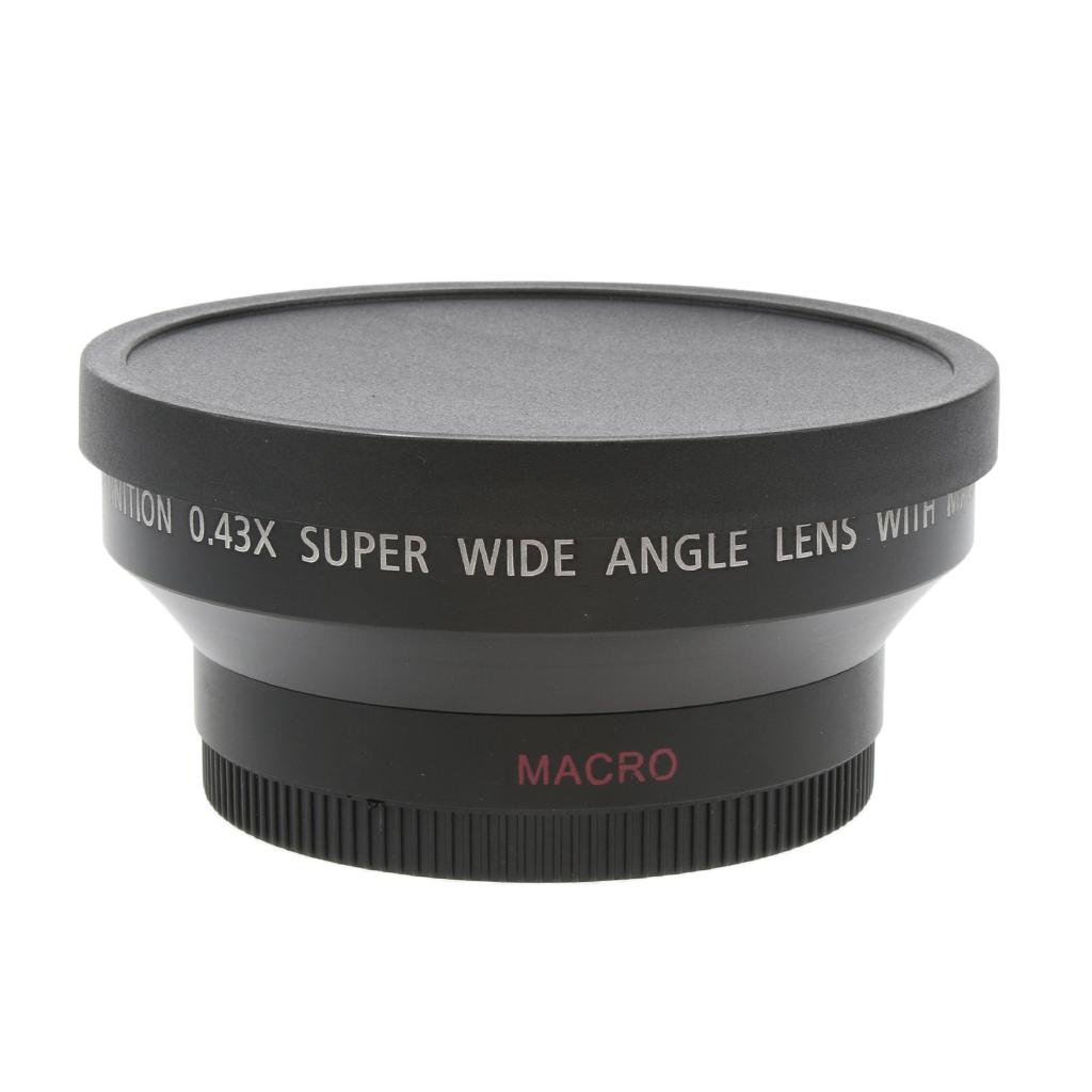 62mm 0.43x Wide Angle + Macro Conversion Lens For Canon SLR Camera DV