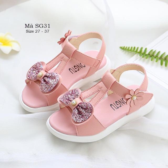 SANDAL BÉ GÁI 3 - 12 TUỔI KIỂU DÁNG HÀN QUỐC SG31 Kèm ảnh thực tế