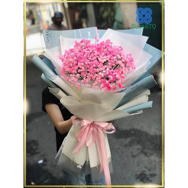 Hoa Baby Hoa Khô Hồng 10 Nhánh