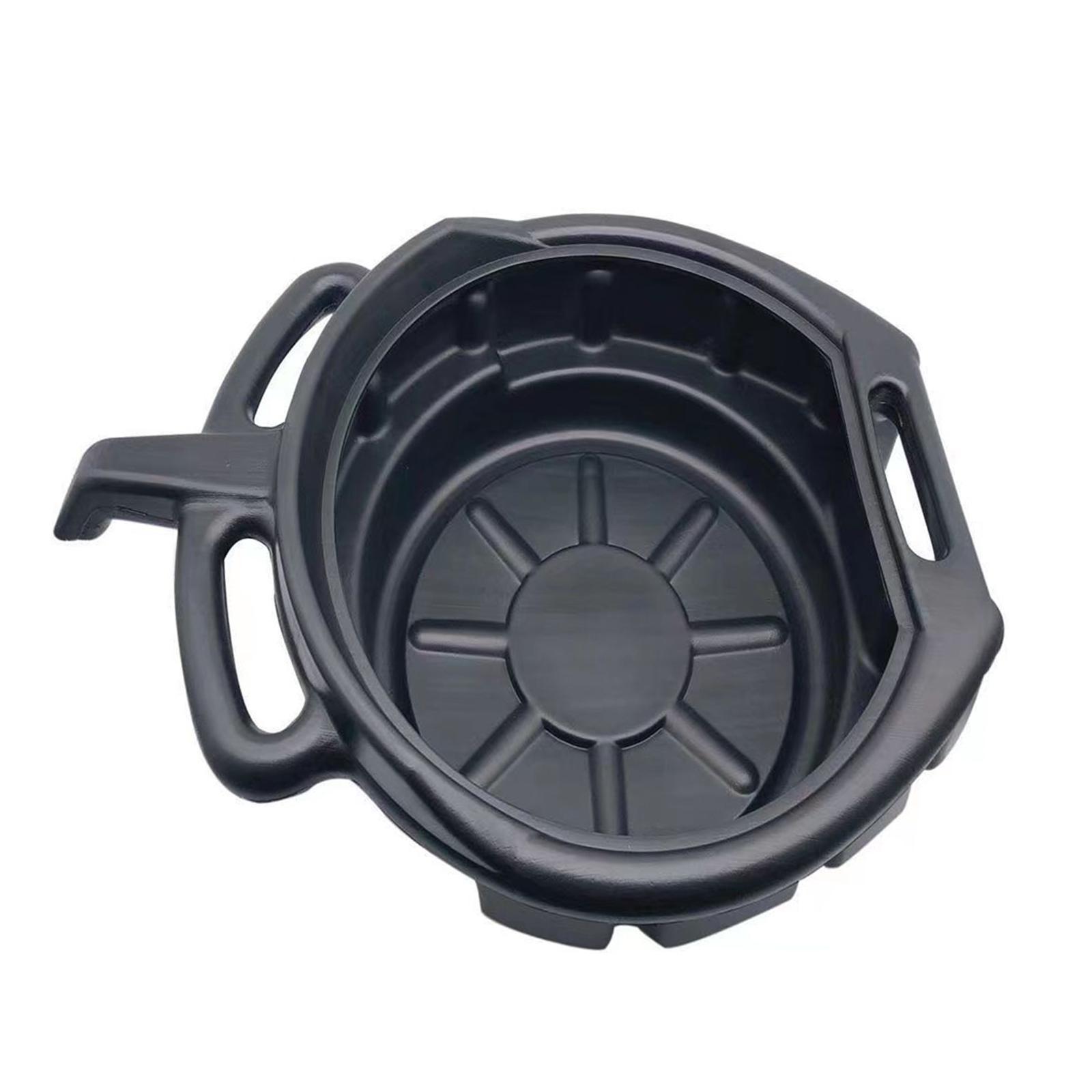 Oil Fuel Coolant Can Tray PP Portable Leak 10L Easy to Use Gearbox Car Accesories Drain Pan for Car Fuel Fluid Workshop Truck