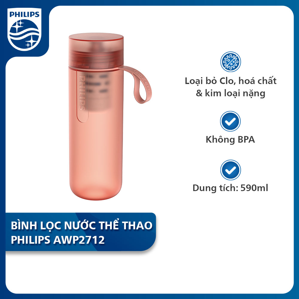 Bình lọc nước thể thao Philips AWP2712