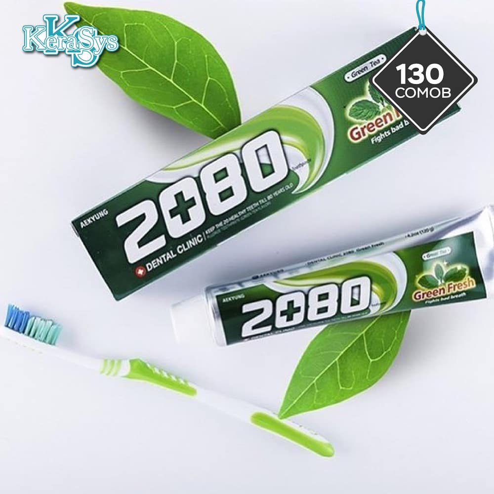 Kem đánh răng giảm nhiệt ngừa hôi miệng Green Fresh Up Hàn Quốc 120g tặng kèm móc khoá 