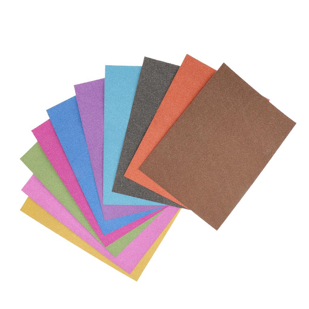 10 Tờ/Gói A4 Lấp Lánh Cardstock Giấy Thủ Công Giấy Các Loại Màu Sắc