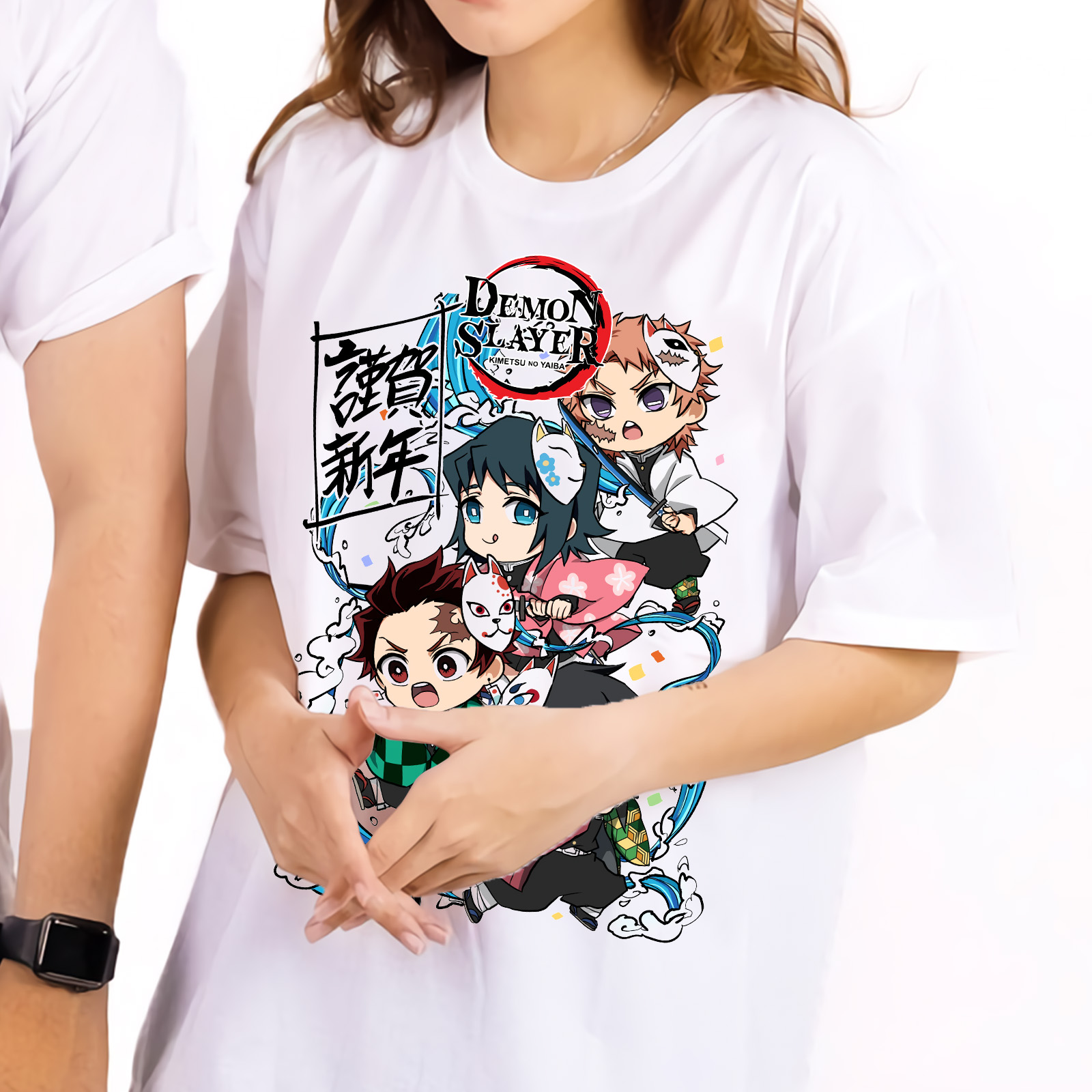 Áo thanh gươm diệt quỷ Kimetsu No Yaiba Tanjiro Nezuko chuyến tàu vô tận, áo thun Anime Manga Unisex Nam Nữ, áo phông cổ tròn basic cộc tay thoáng mát, mẫu mới có size bé cho trẻ em