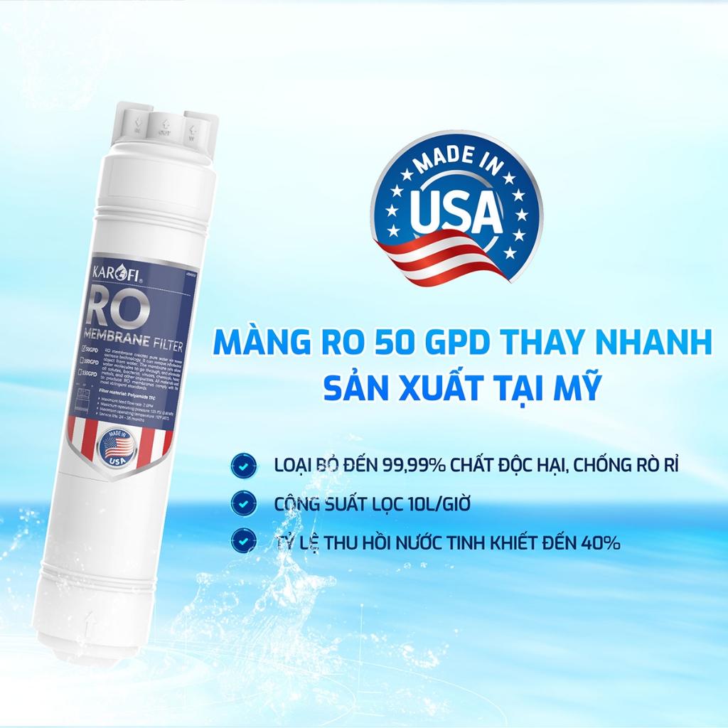 [TẶNG BỘ LÕI] Máy lọc nước NÓNG NGUỘI 11 lõi Karofi KAH-D18 - Gấp 3 Hydro-Ion-Kiềm Lắp đặt toàn quốc - Hàng Chính Hãng