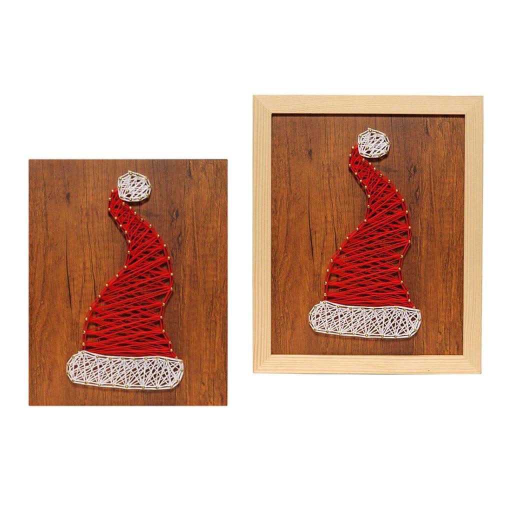 Creative Santa Hat String Art Kits for Childern Adults DIY Crafts