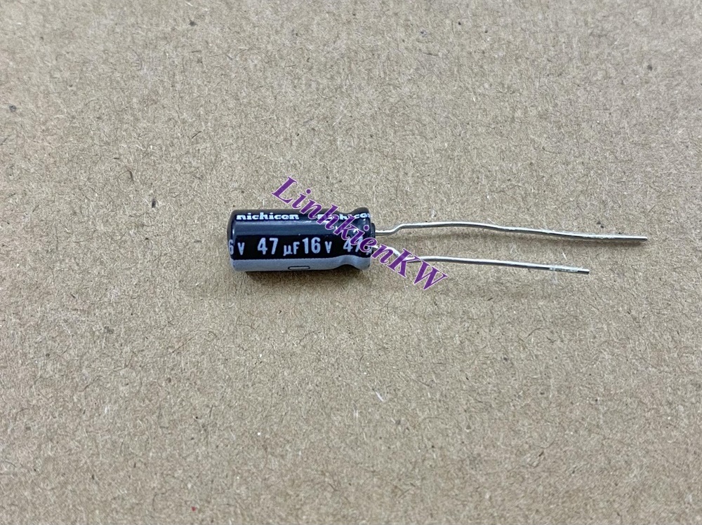 Tụ Hóa 47uf 16v Nichicon  Mới, Chính gốc 100%.
